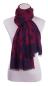 Preview: Scarf Shawl Viscos fleecy Points Red Bordeaux Navy